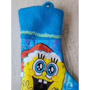 Mini merry Christmas SpongeBob stocking ornament